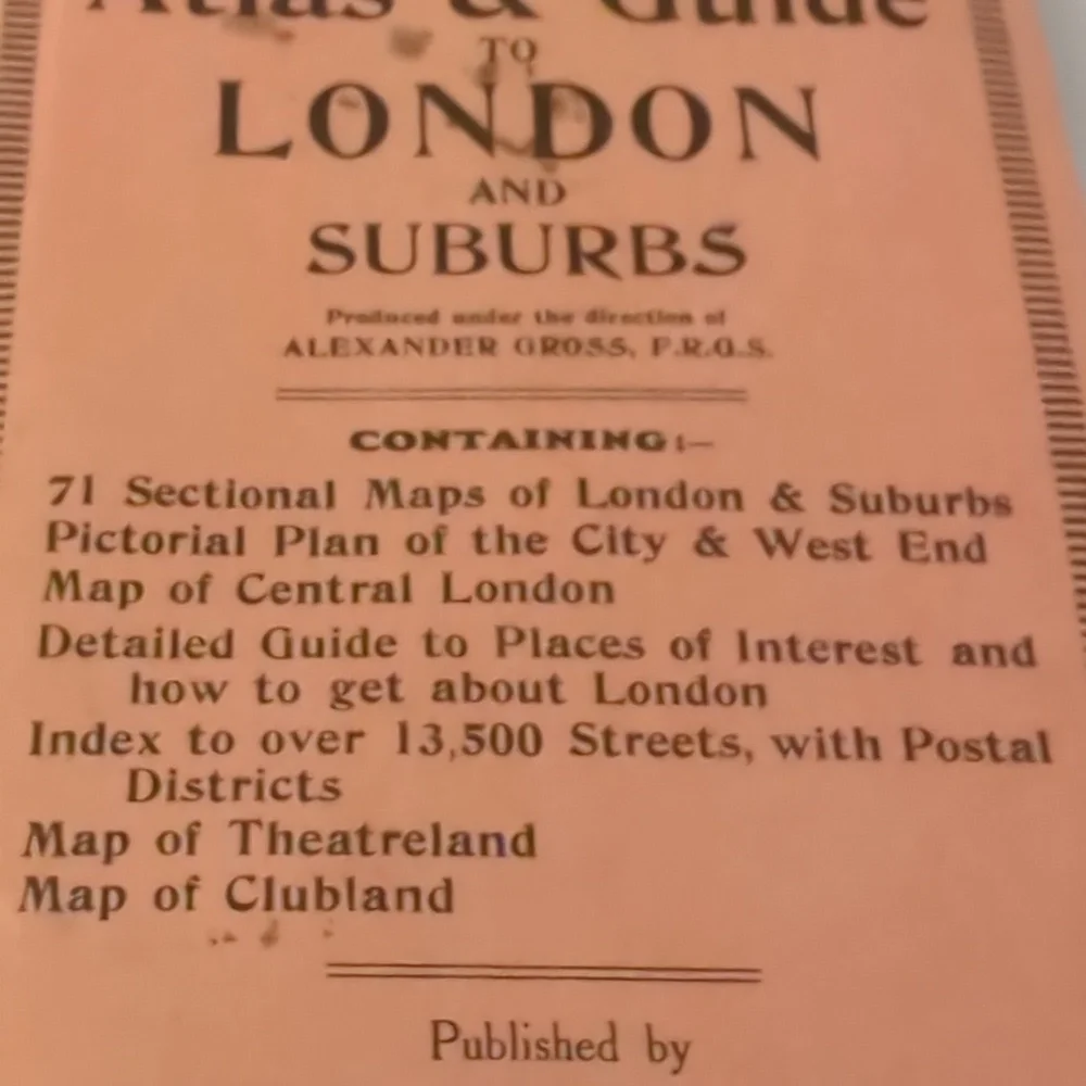 London Guidebook Vtg